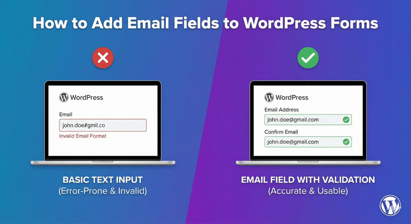 Adding an email field to a WordPress form