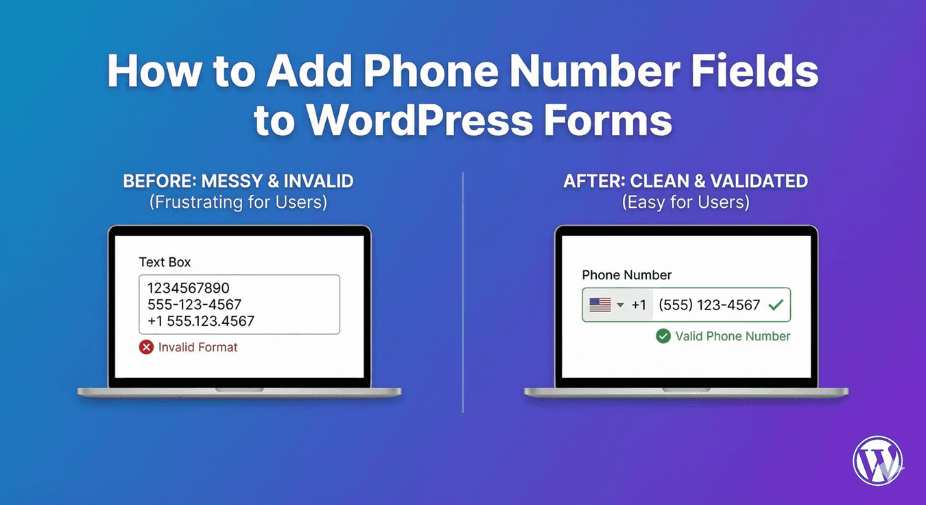 Adding a phone number field to a WordPress form
