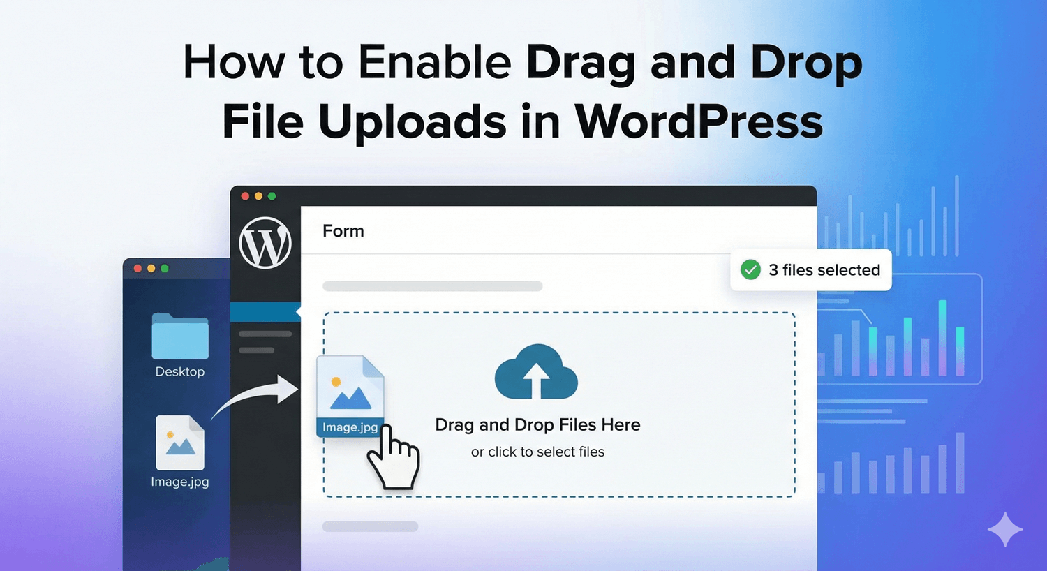 Dragging a file directly onto a WordPress form upload field