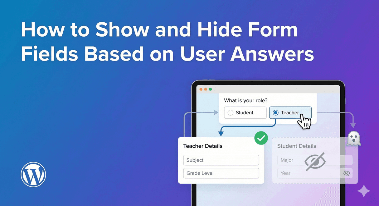 A form field appearing based on a previous answer using conditional logic